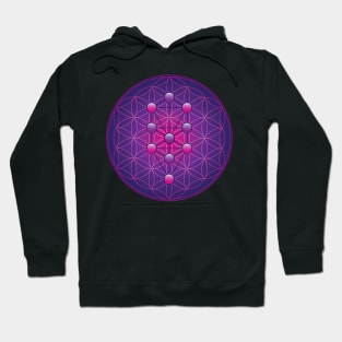 Tree of Life on Flower of Life Hoodie